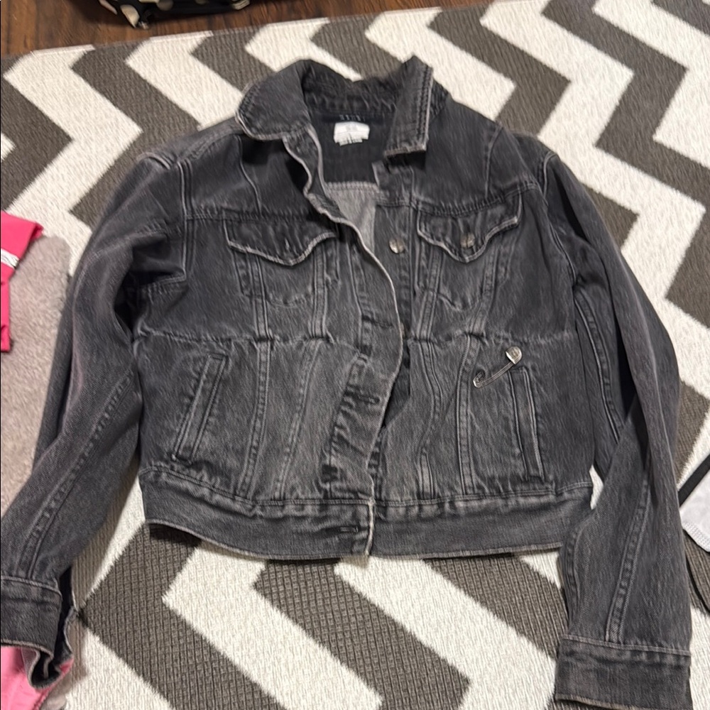 Ksubi Black Jean Jacket with Classic Design